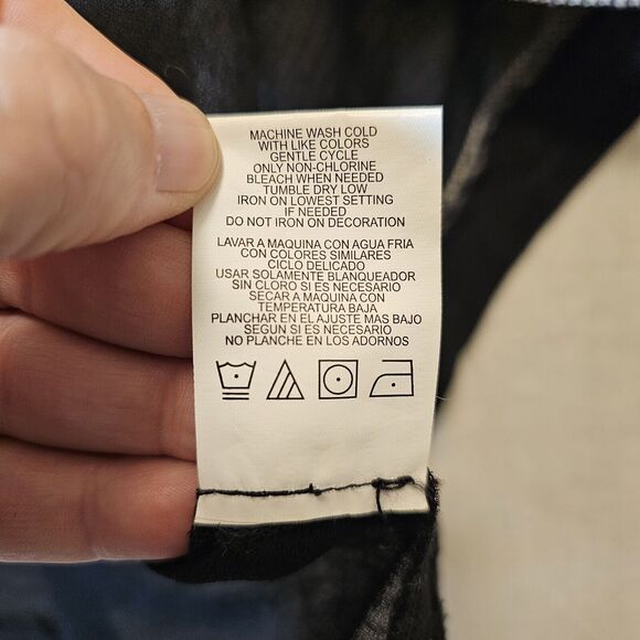 Gibson Latimer Black Kimono Topper Sheer Embroidered Southwest Size Small *flaw* - Picture 7 of 10